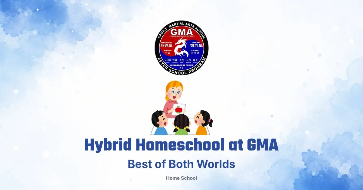 Hybrid homeschool students learning on campus at GMA in Gallatin TN